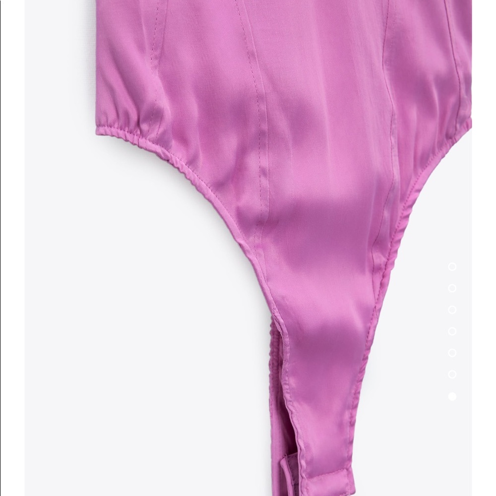 Zara satin bodysuit bloggers fav - Picture 7 of 9